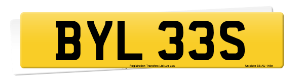 Registration number BYL 33S